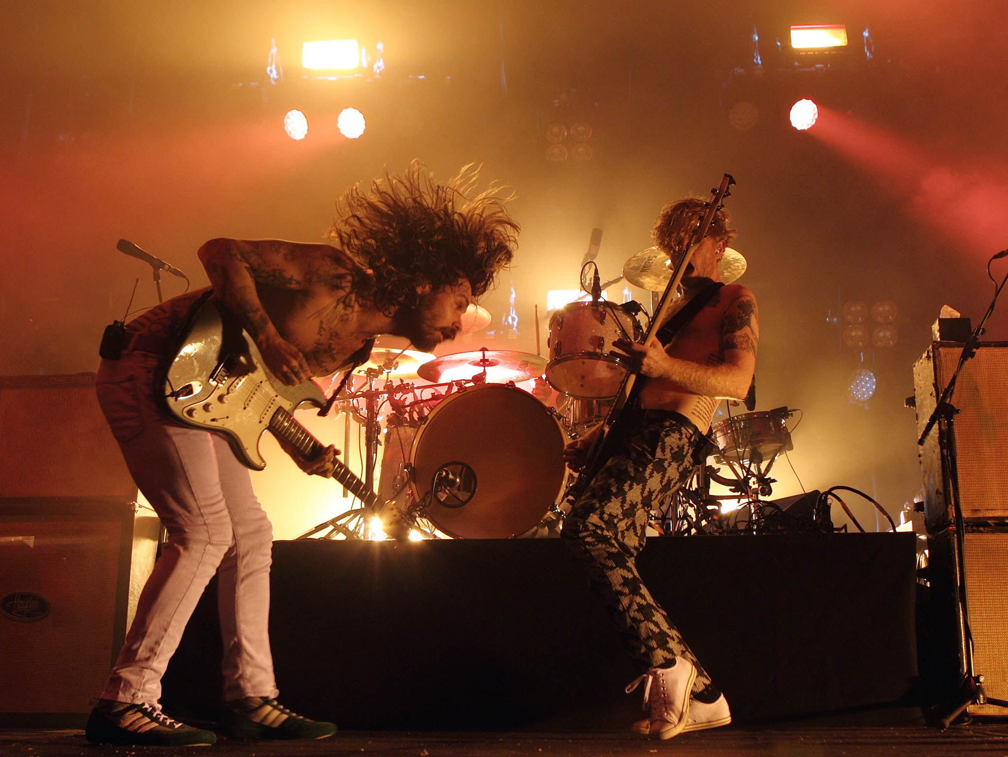 Biffy Clyro perform on stage at the Troxy