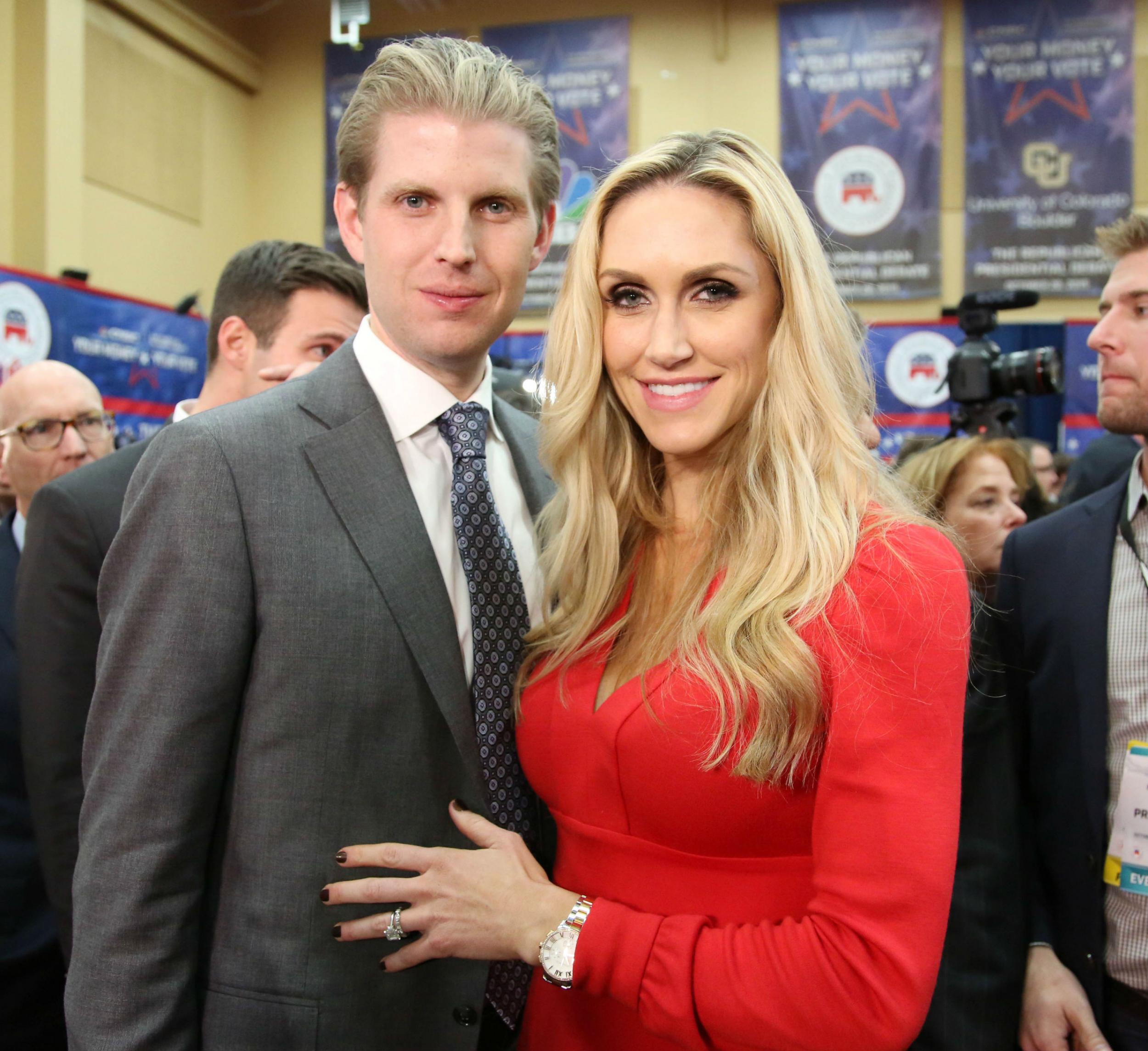 Eric Trump and his wife Lara Yunaska