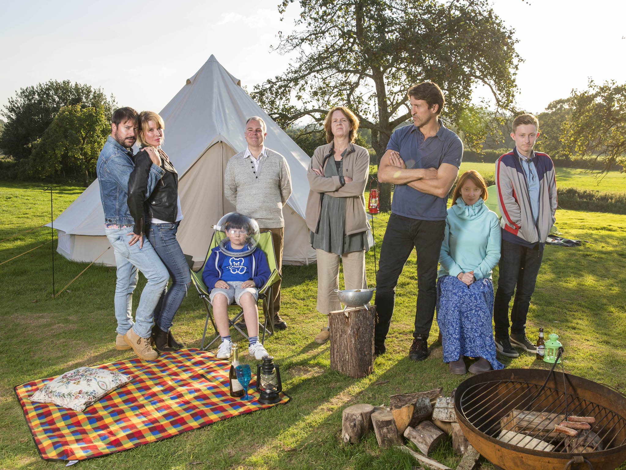Sky TV's new comedy show Camping