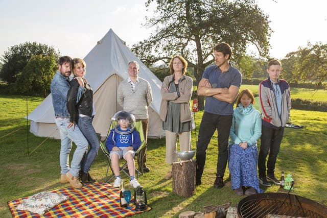 Sky TV's new comedy show Camping
