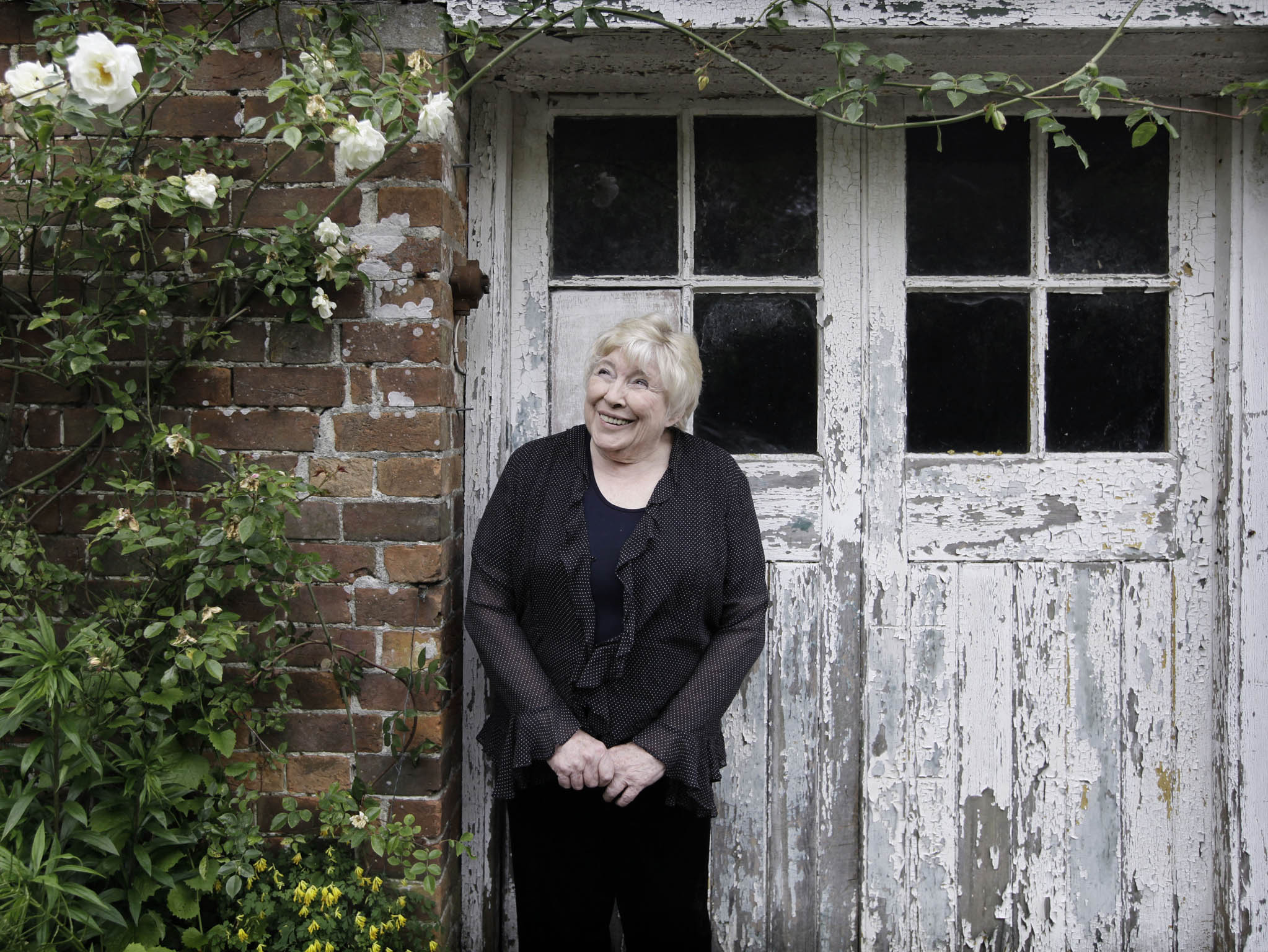 Author Fay Weldon at her home in Shaftesbury, Dorset