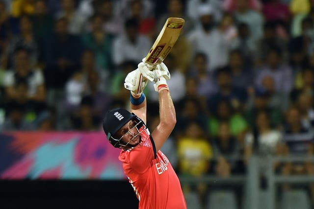 Joe Root bats for England at the World T20