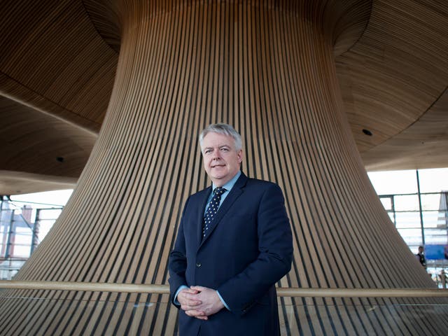 Welsh First Minster Carwyn Jones, pictured at the Welsh Assembly building in Cardiff.