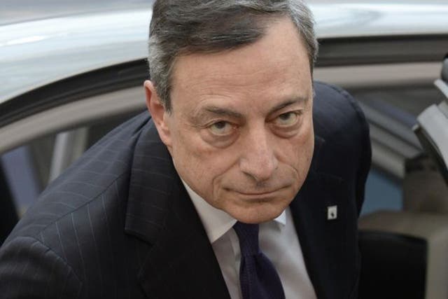 ECB Chief Mario Draghi announces no change to record-low rates
