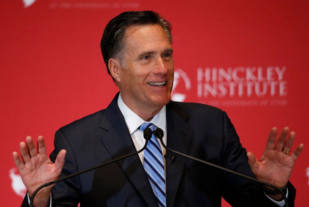 Mitt Romney likes Ted Cruz more than he likes John Kasich.