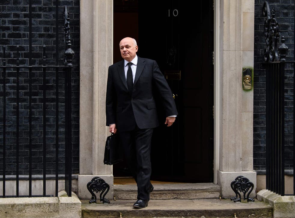 Iain Duncan Smith resigned from his Cabinet role as the Department of Work and Pensions Secretary