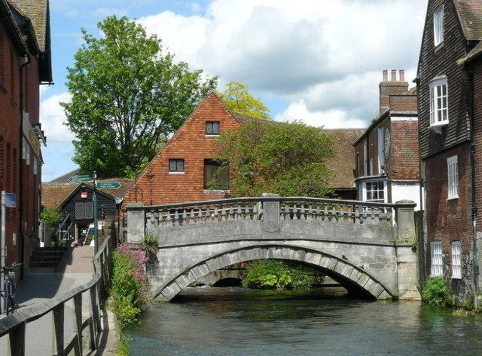 The river Itchen in Winchester