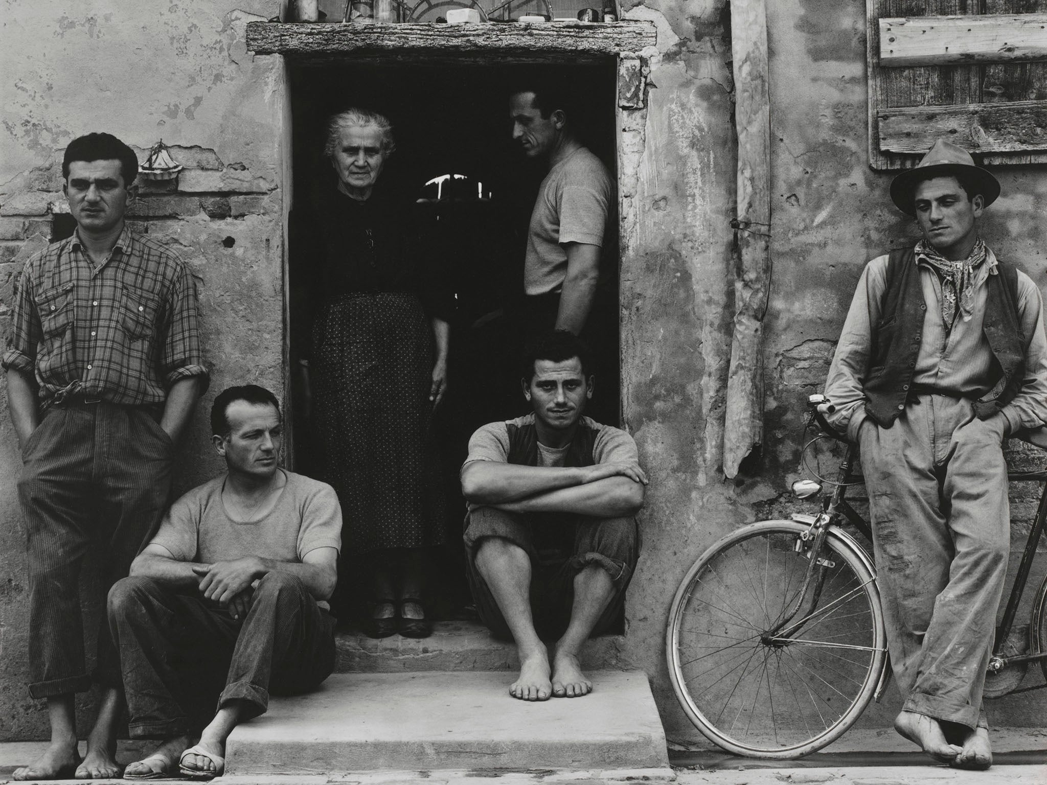 Italian job: the Lusettis in Luzzara, Italy, in 1953.
