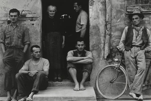 Italian job: the Lusettis in Luzzara, Italy, in 1953.