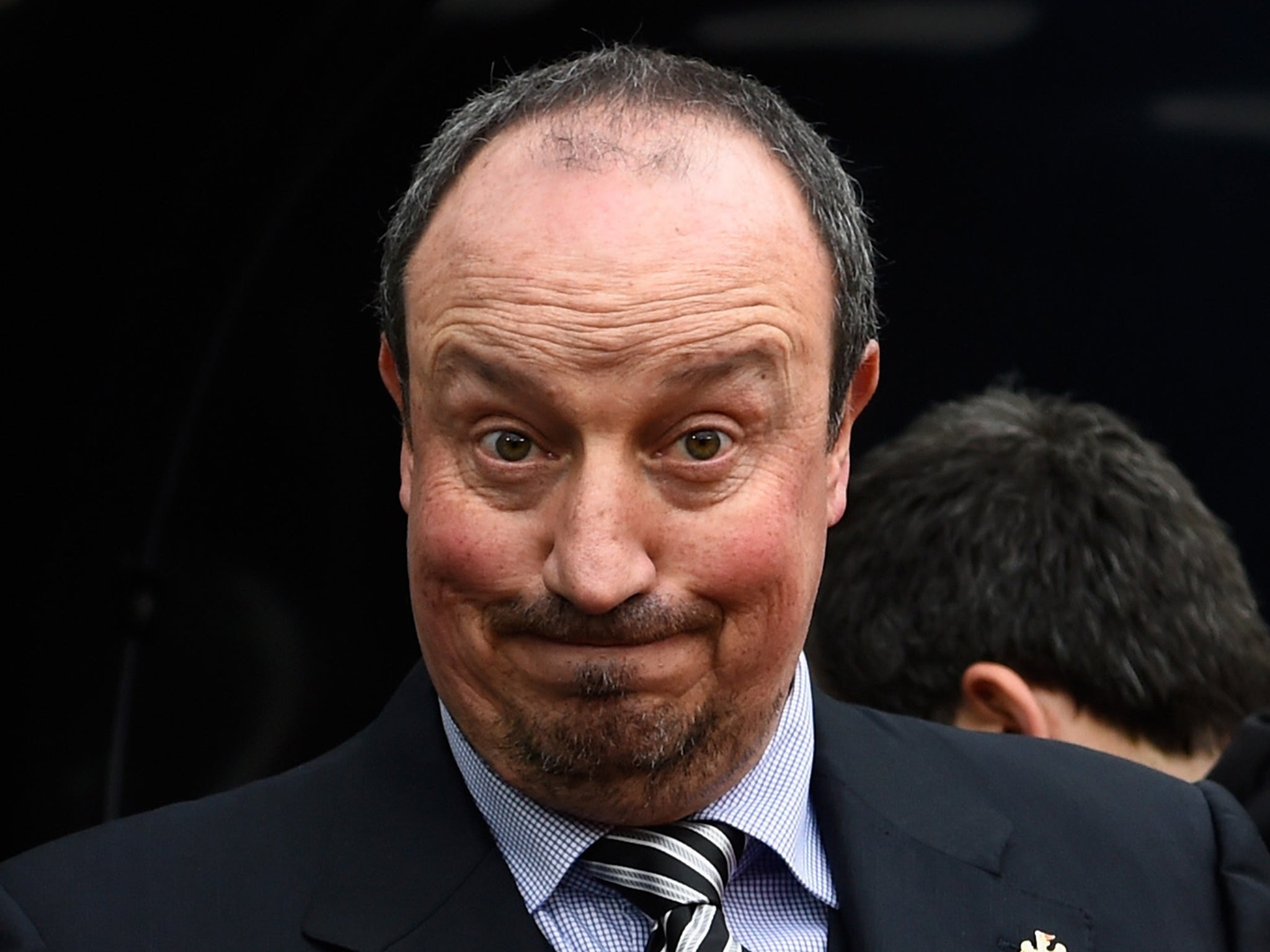 Rafa Benitez at St James' Park today