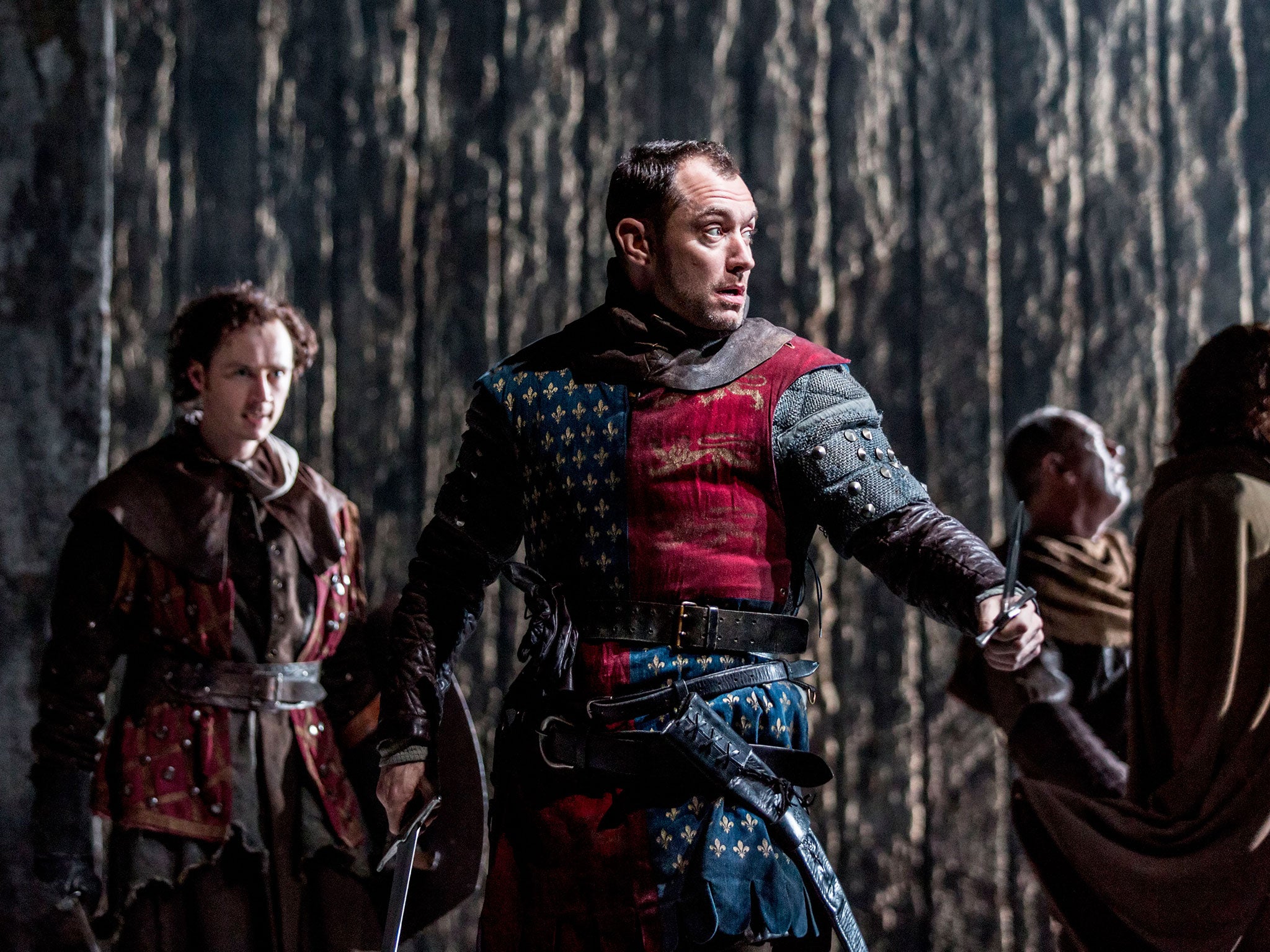 Jude Law plays Henry V in a 2013 stage production