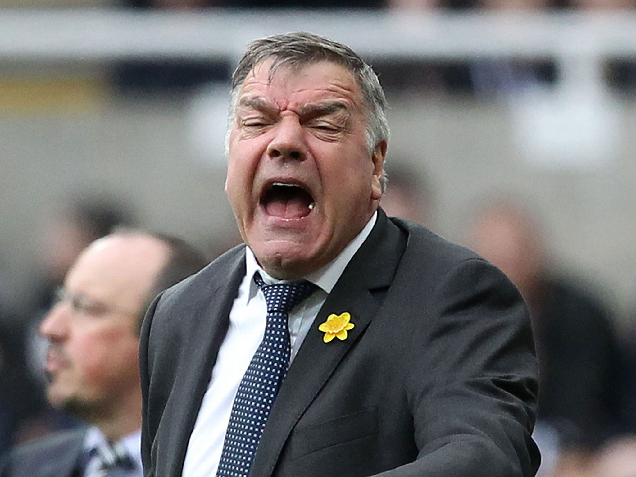 Sunderland manager Sam Allardyce reacts on the touchline