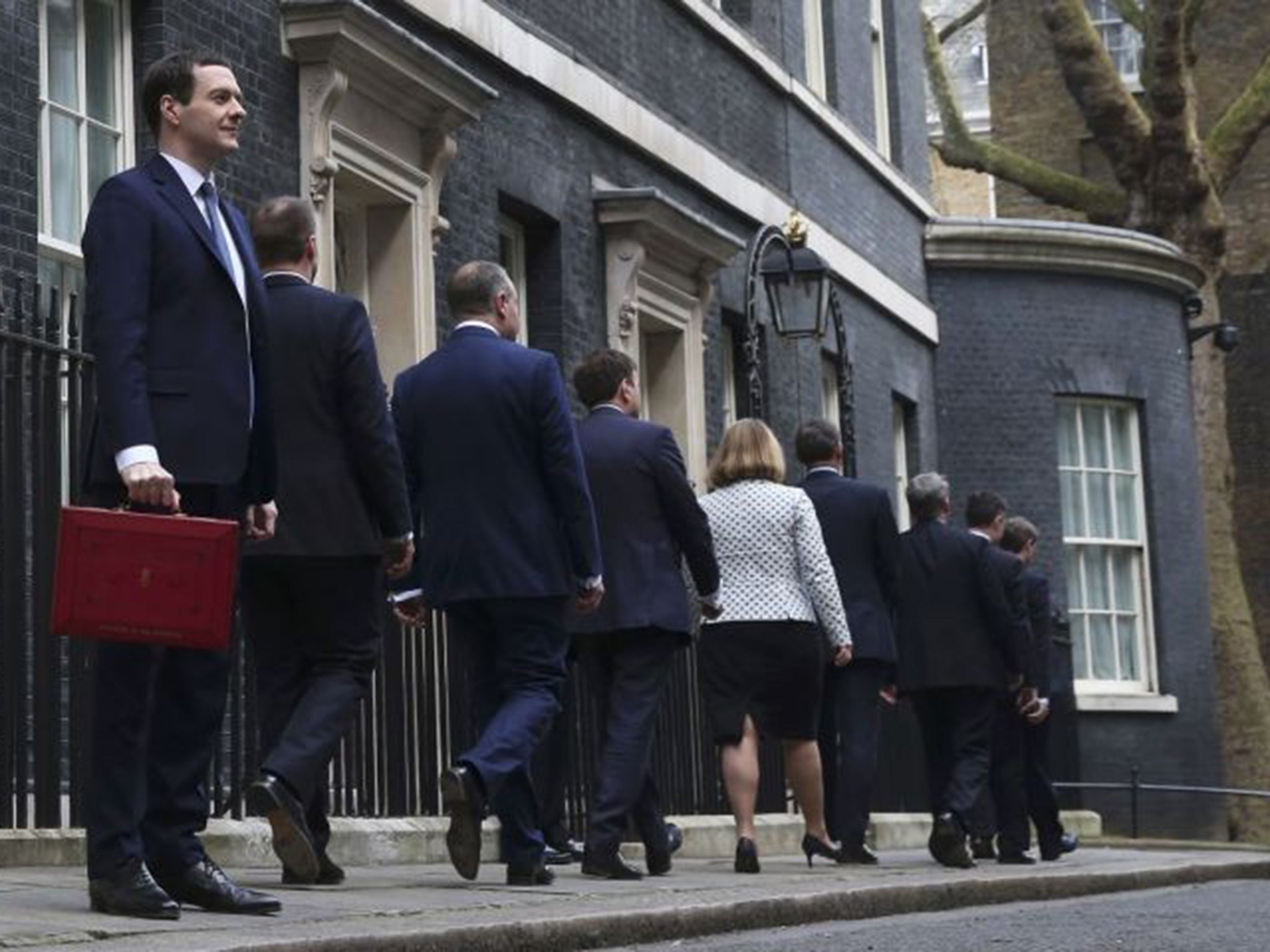 George Osborne outside 11 Downing Street before delivering his Budget last week