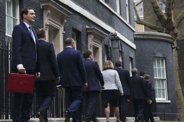 George Osborne outside 11 Downing Street before delivering his Budget last week