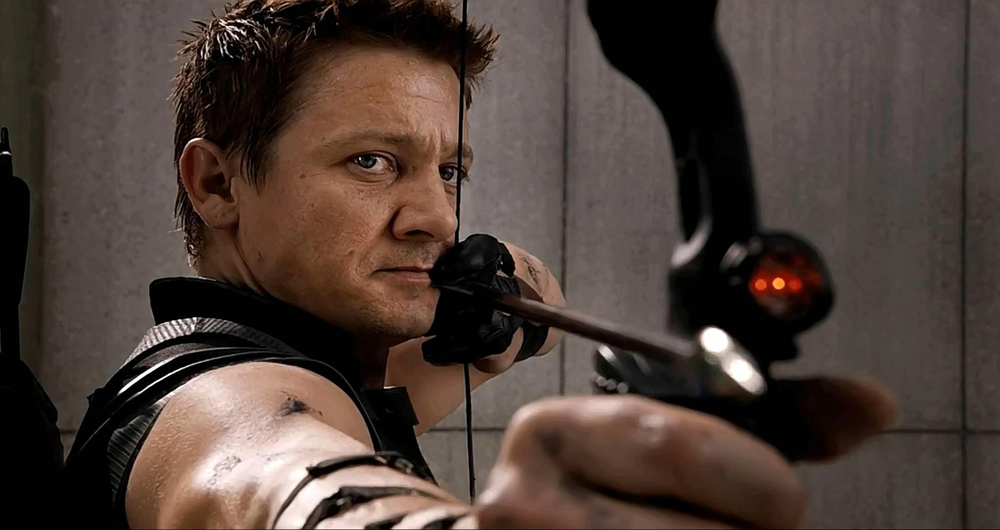 Jeremy Renner as Hawkeye in Marvel's The Avengers franchise