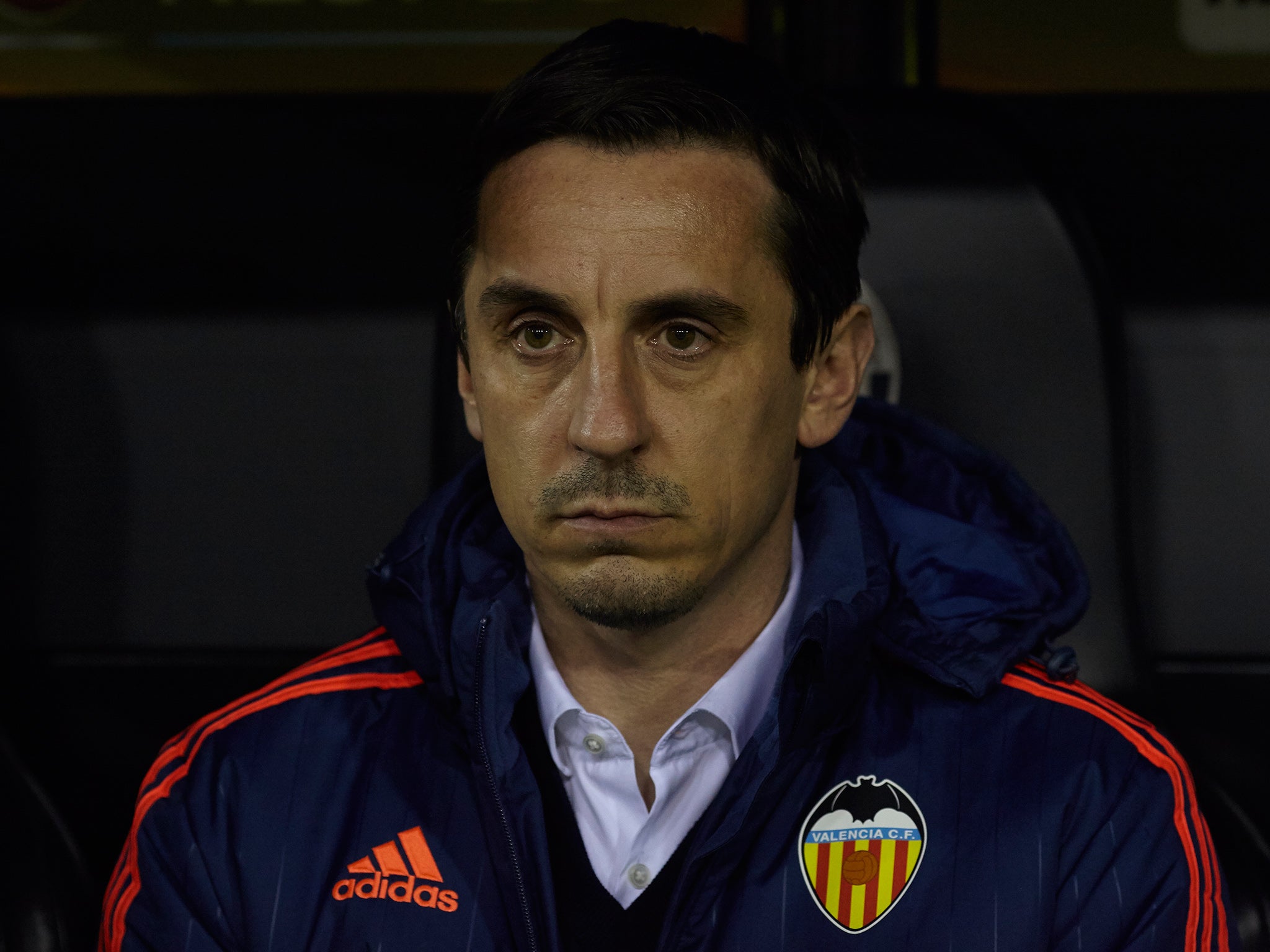 Valencia manager Gary Neville