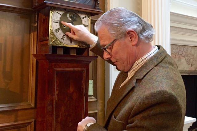 The time enthusiast is curator at the British Horological Institute (BHI) museum trust, meaning he is responsible for winding and adjusting around 4,000 watches and clocks.
