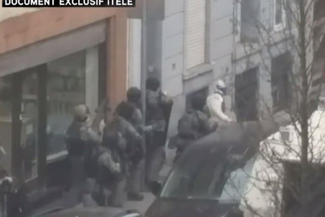 Abdeslam attempting to flee police marksmen in Brussels