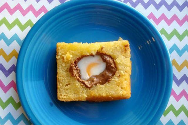Beyond a yolk: a Creme Egg cake