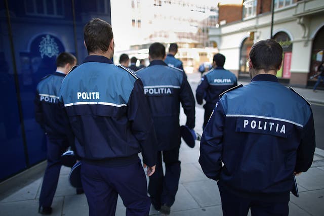 Romanian police on patrol. The country is among the most corrupt countries in the EU