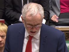 Corbyn attacks PM over Osborne's failure to appear at Budget debate