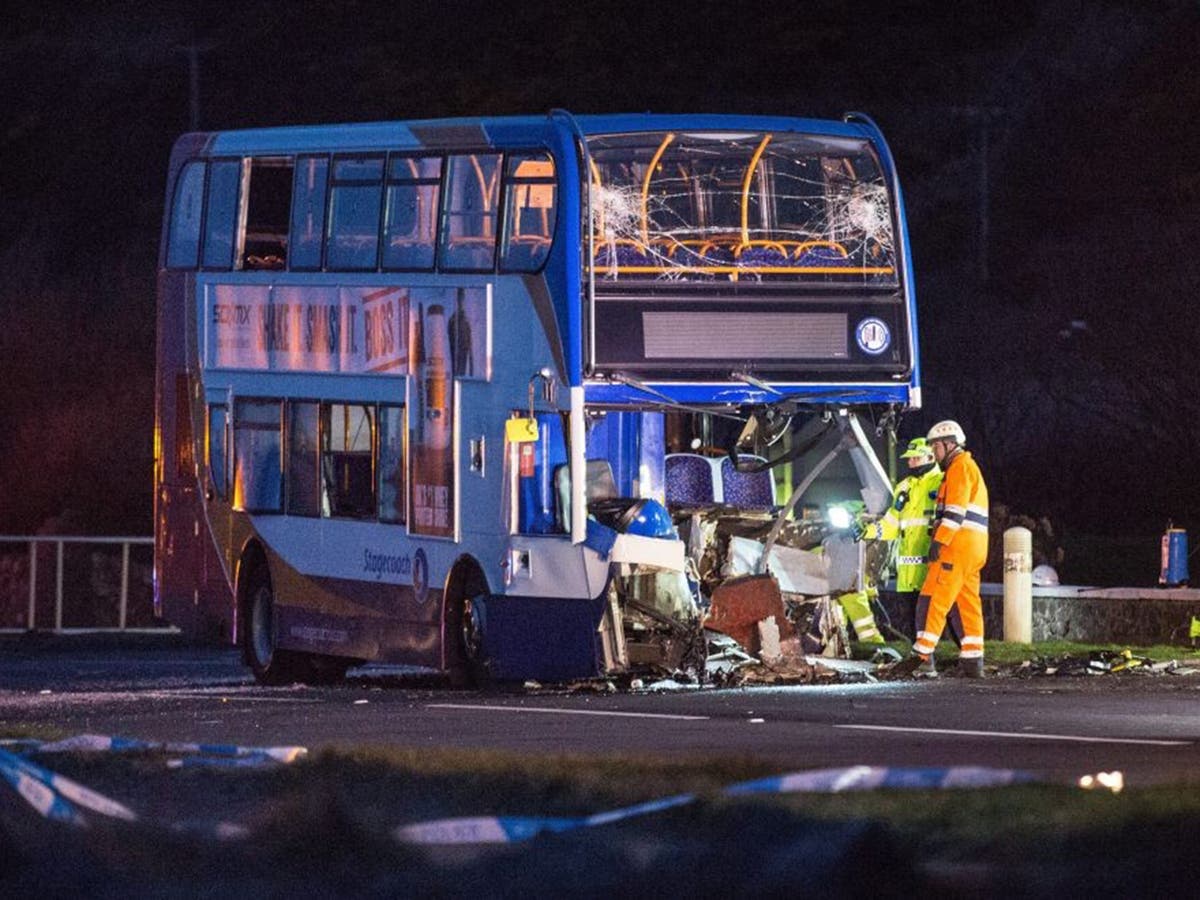 North Ayrshire bus crash leaves one dead and 11 hurt after collision ...