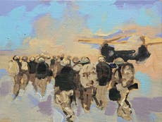 How war artists capture the chaos of conflict in Afghanistan