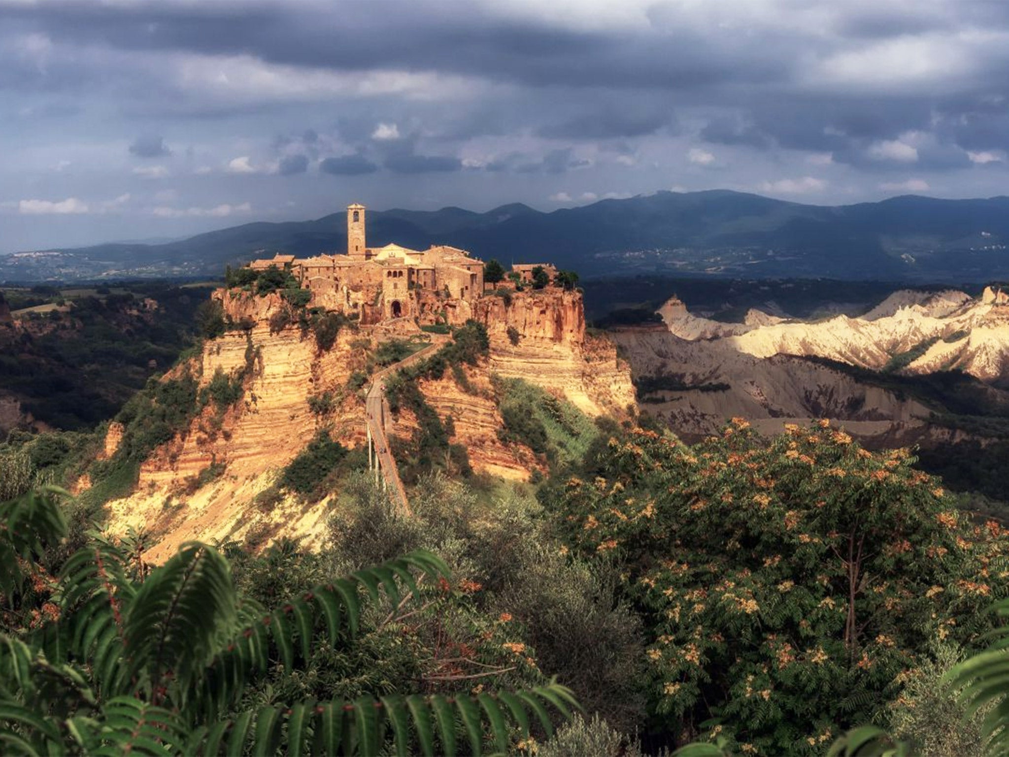 The ancient village of Civita di Bagnoregio now has a winter population of fewer than 10