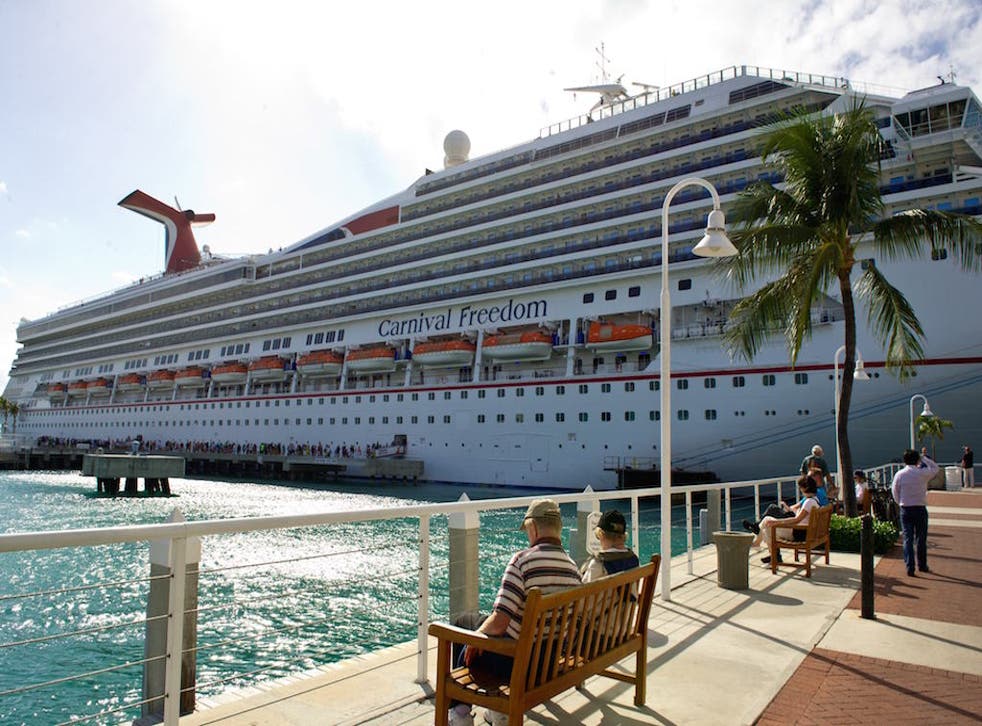 Carnival Freedom was one of the ships tested for the study