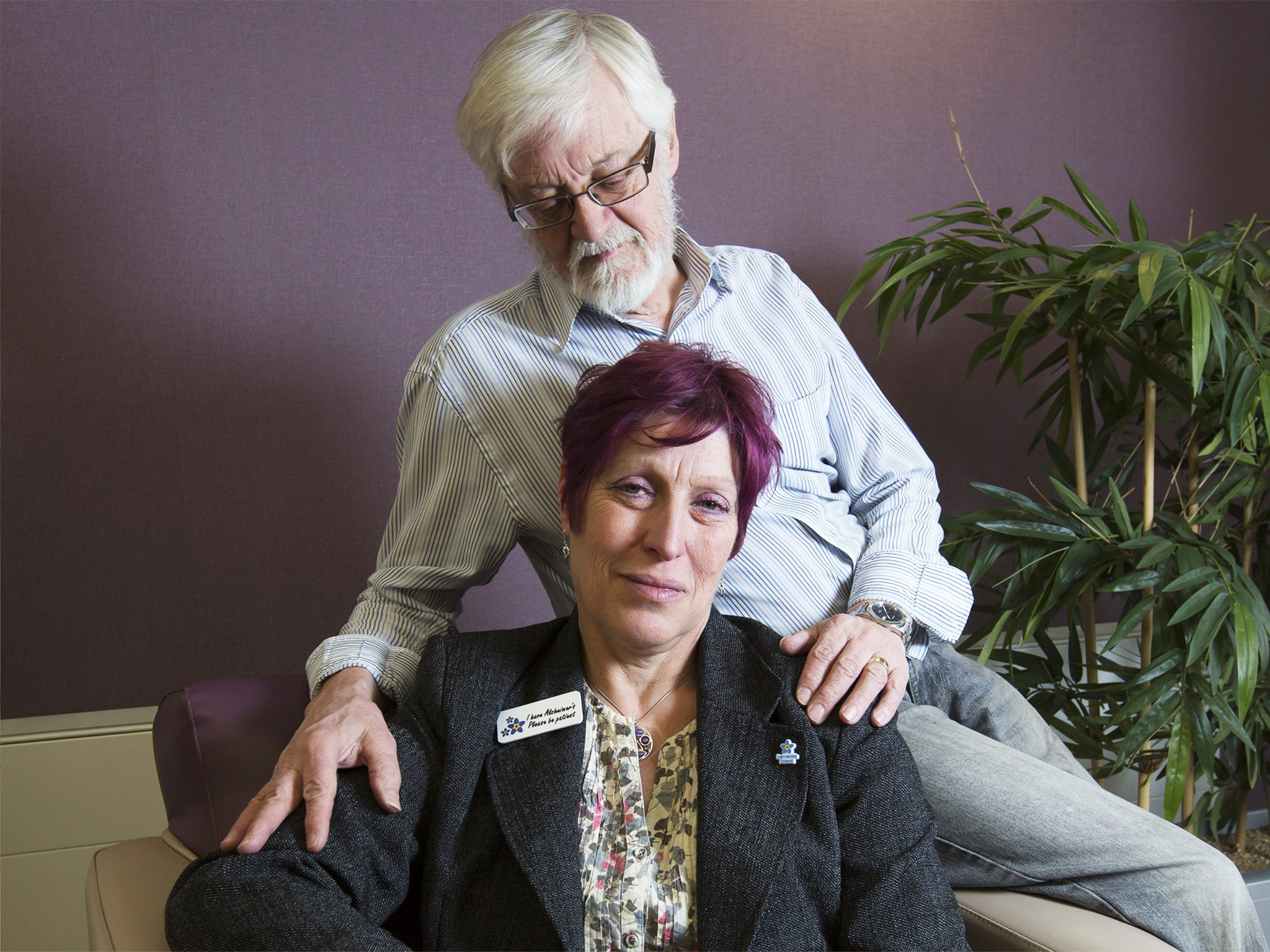 &#13;
Joy Watson, who is living with dementia, and her husband Tony &#13;