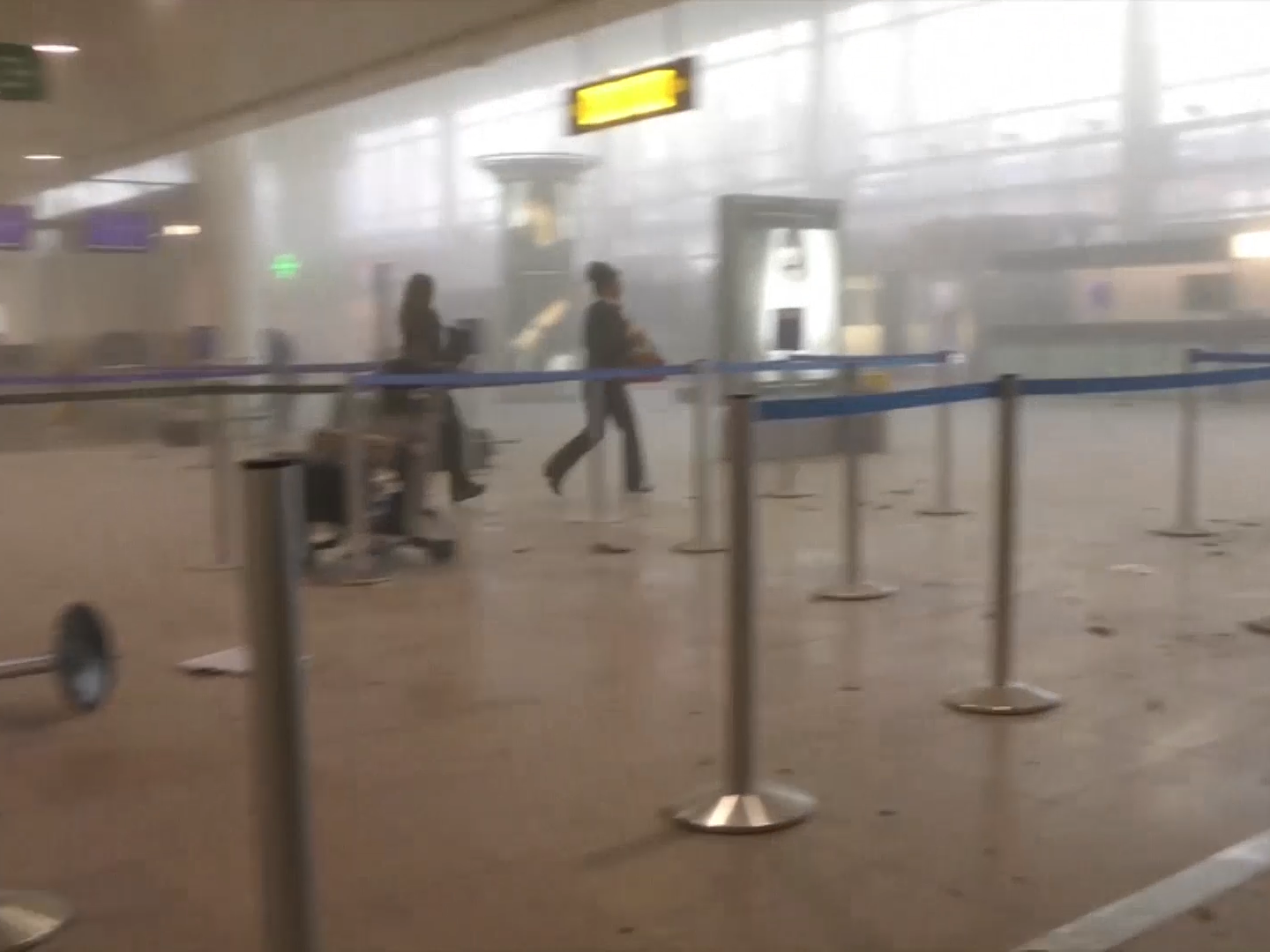 Brussels Airport Attack Video Shows Aftermath Of Deadly Suicide Bombs   Brussels Video Grab 