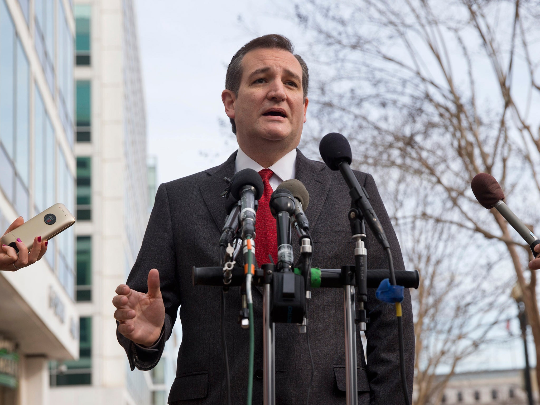 Cruz said the U.S. should stop the flow of refugees from countries where Isis has a significant presence