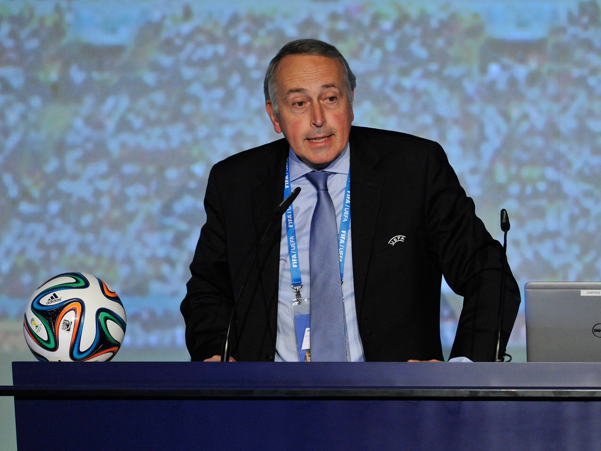 Giancarlo Abete claimed Uefa could not rule out playing Euro 2016 behind closed doors