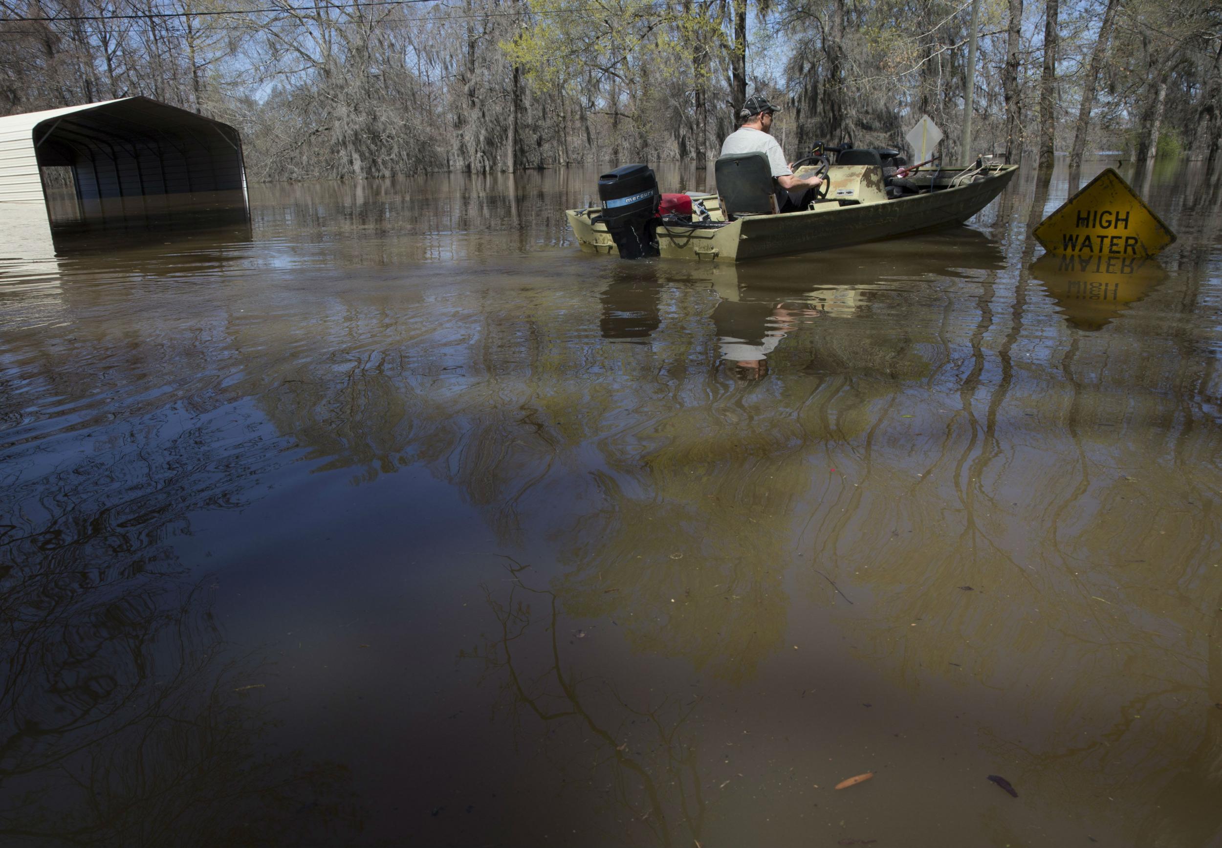 The federal government has declared a state of disaster in parts of Louisiana