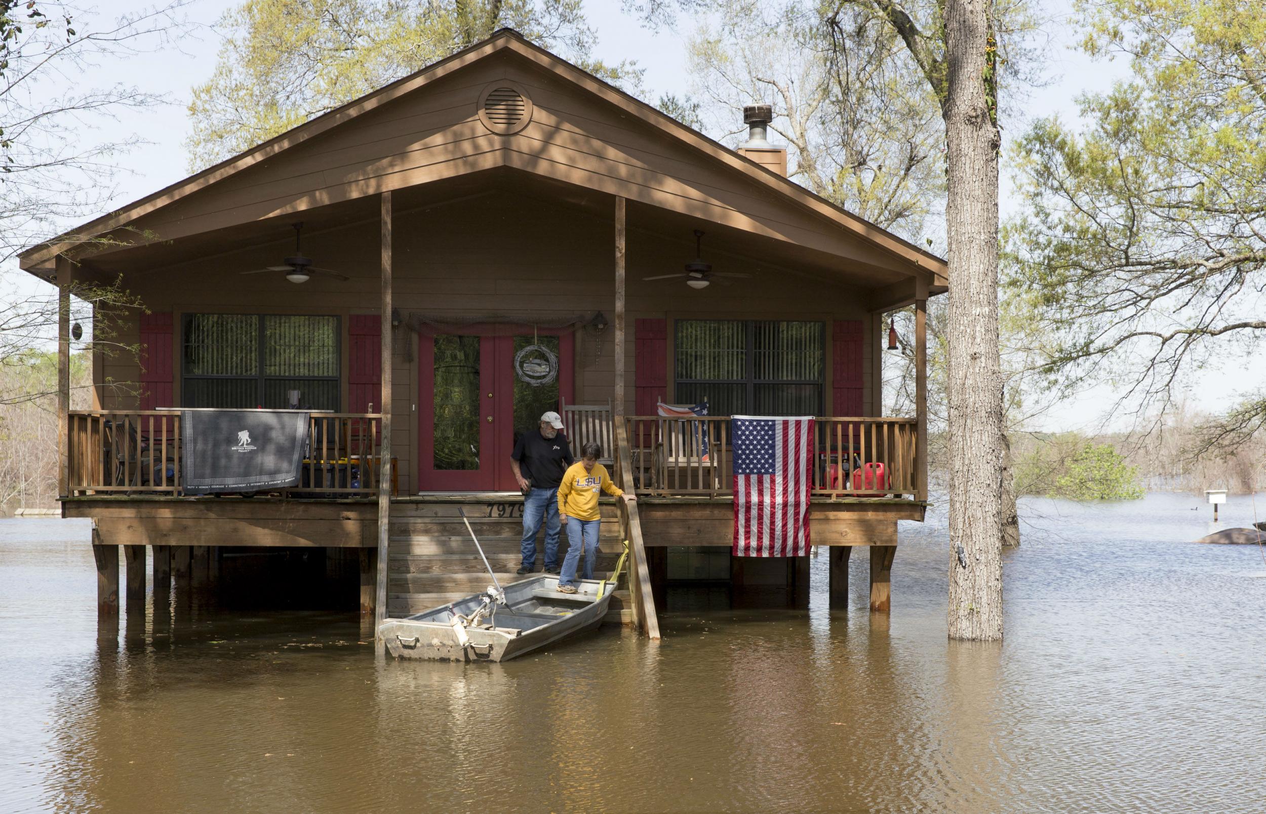The federal government has declared a state of disaster in parts of Louisiana