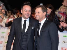 Ant McPartlin struggles to hold back tears giving NTAs speech- watch