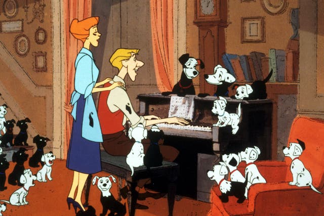 Puppy love: A still from Disney's 1961 film version of 'One Hundred and One Dalmatians'