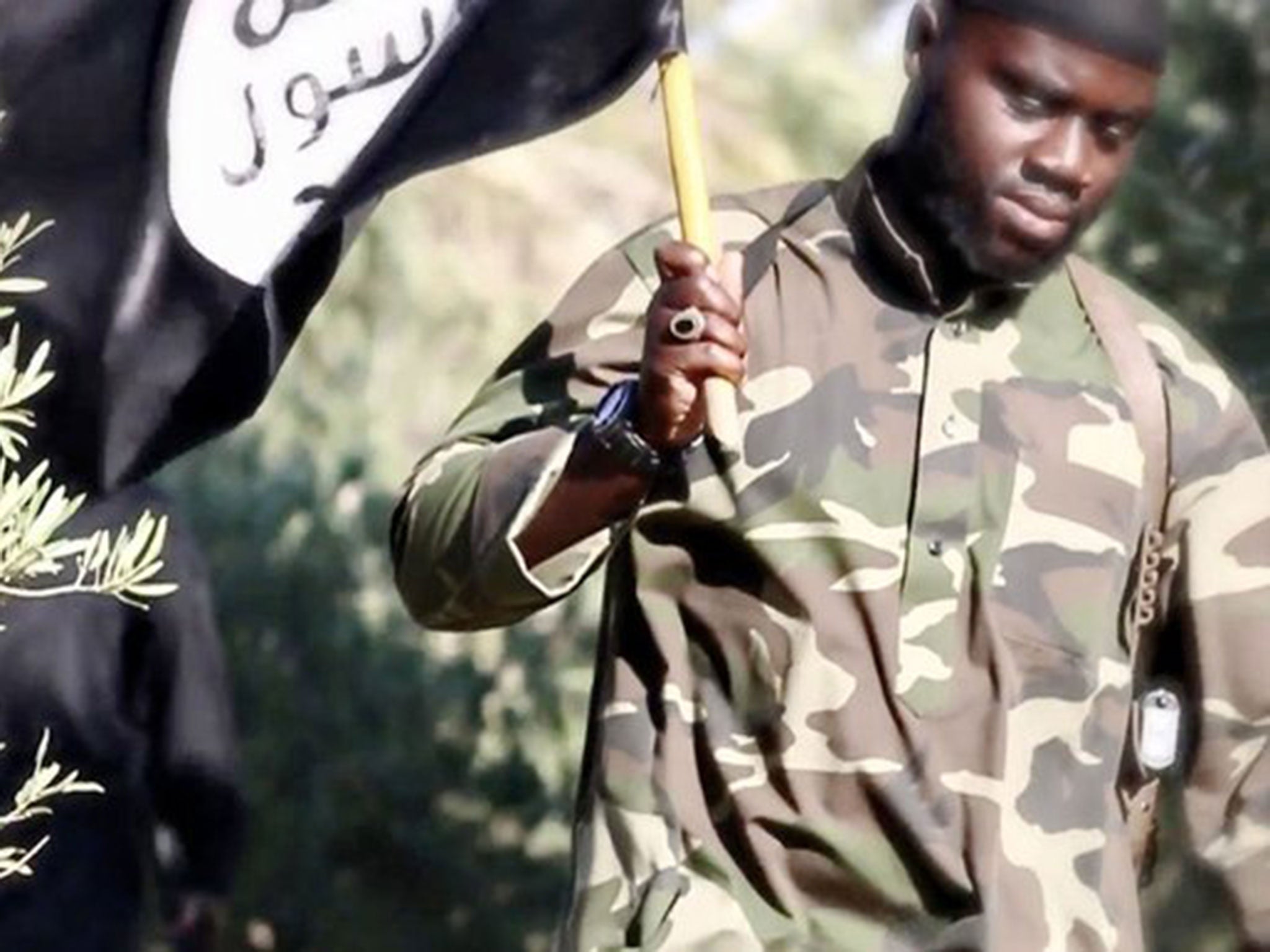 Harry Sarfo appeared in an Isis propaganda video issued in 2015, where two prisoners were executed by other militants
