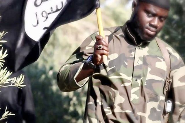Harry Sarfo's appearance in an Isis propaganda video issued in August 2015, where two prisoners were executed by militants