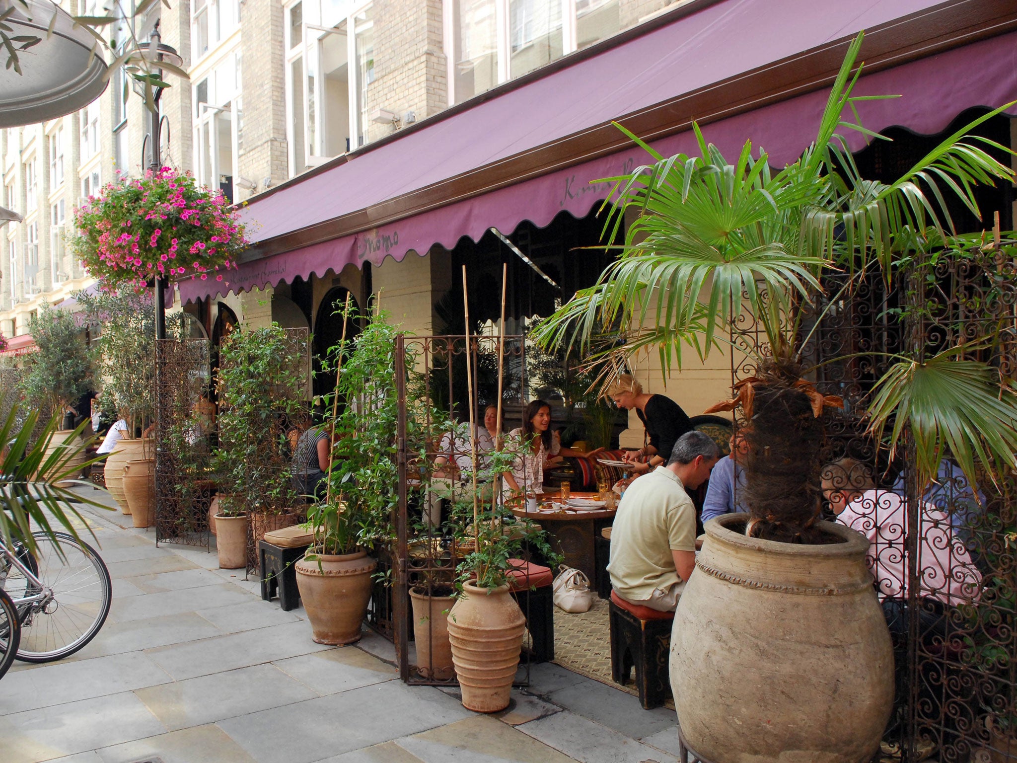 Momo is a fashionable new spot tucked away in a cul-de-sac off Regent Street near Piccadilly Circus