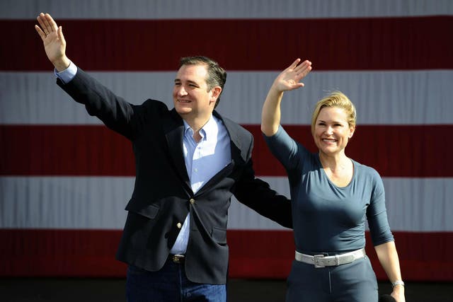Heidi Cruz told reporters she would continue to focus on the campaign