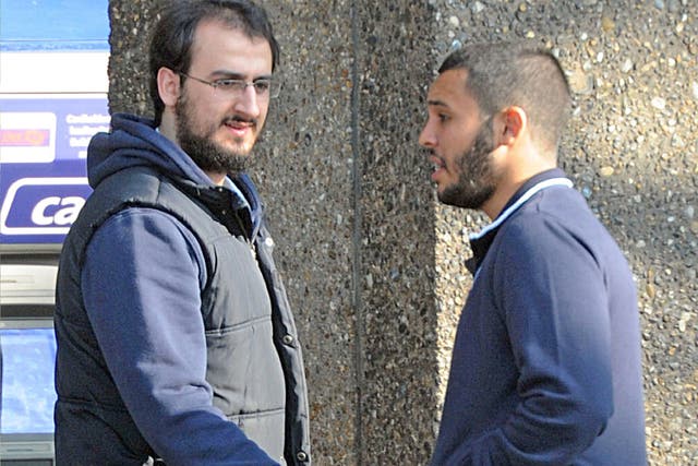 Suhaib Majeed (left) and Tarik Hassane, pictured while under surveillance