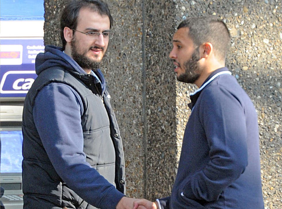 Suhaib Majeed (left) and Tarik Hassane, pictured while under surveillance