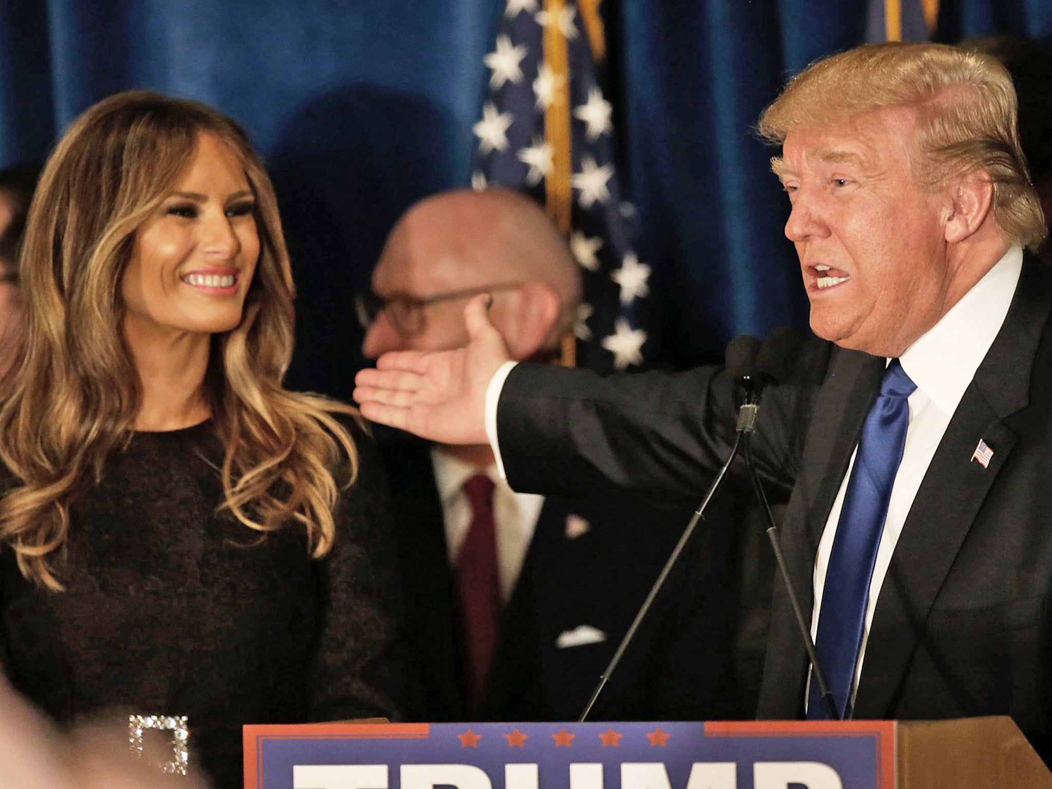 Donald Trump has failed to keep his wife Melania out of the picture