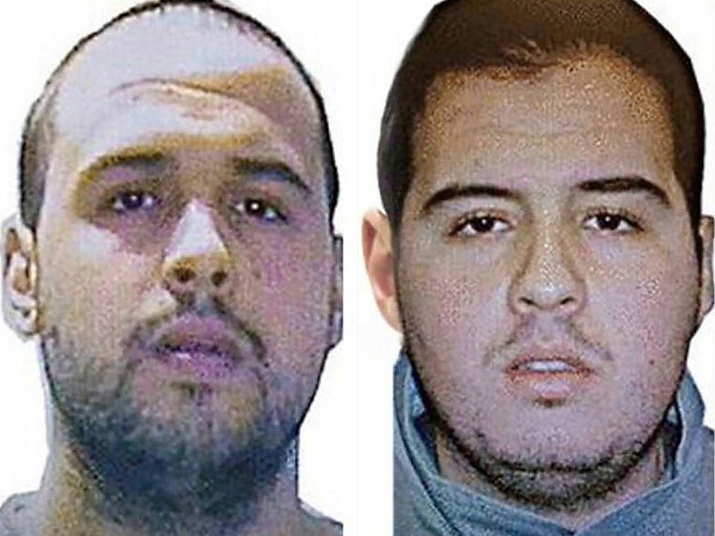 The bombers: Khalid, left, and Brahim el-Bakraoui (Interpol/Getty)