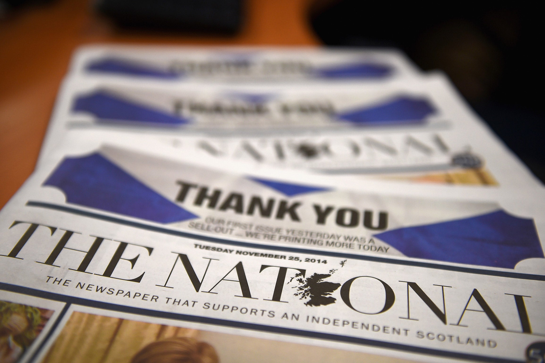 Salmond's article appears in The National, which launched following the failed bid for independence in 2014 (Getty)