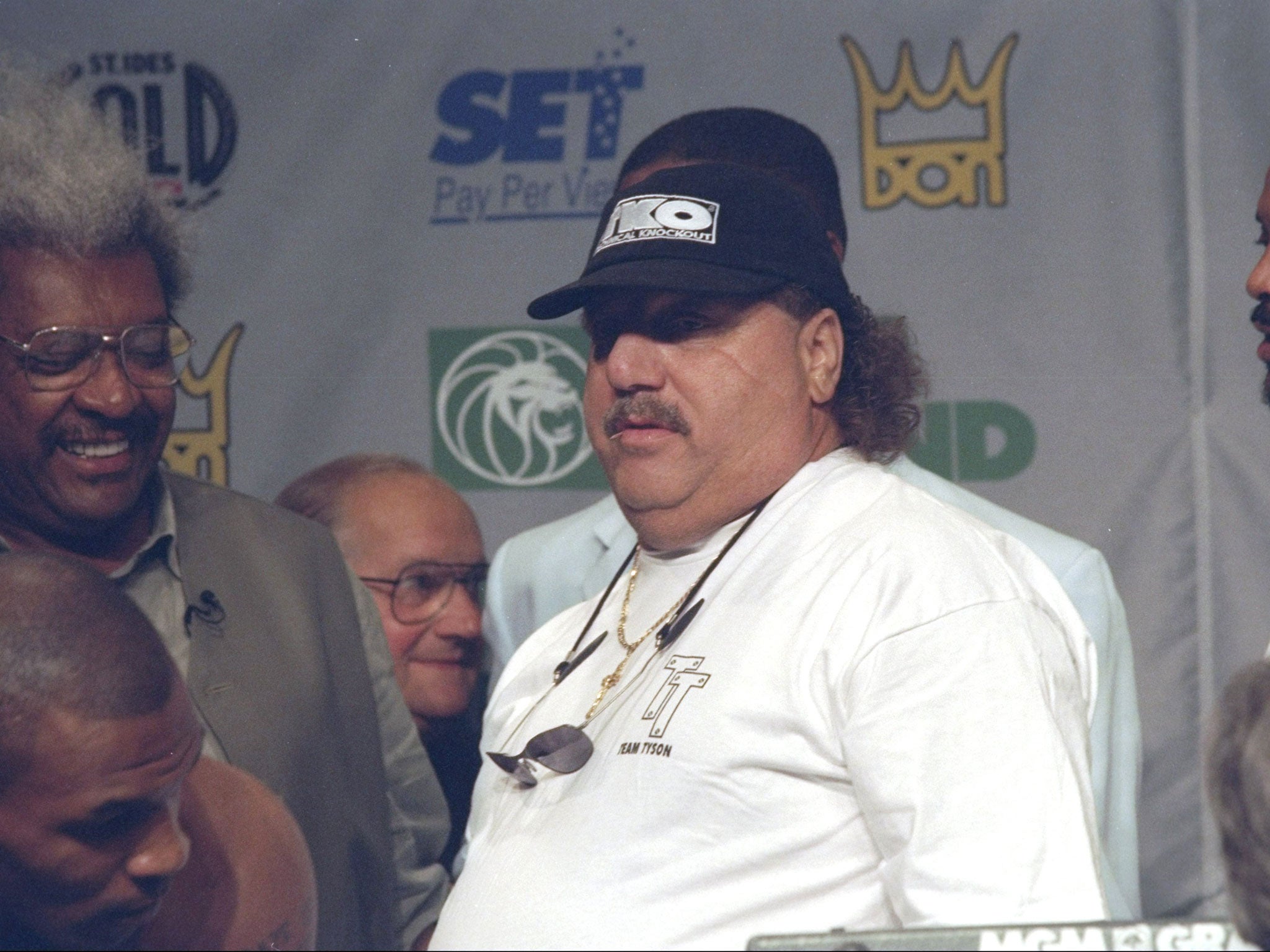 Richard Giachetti at a press conference in 1997