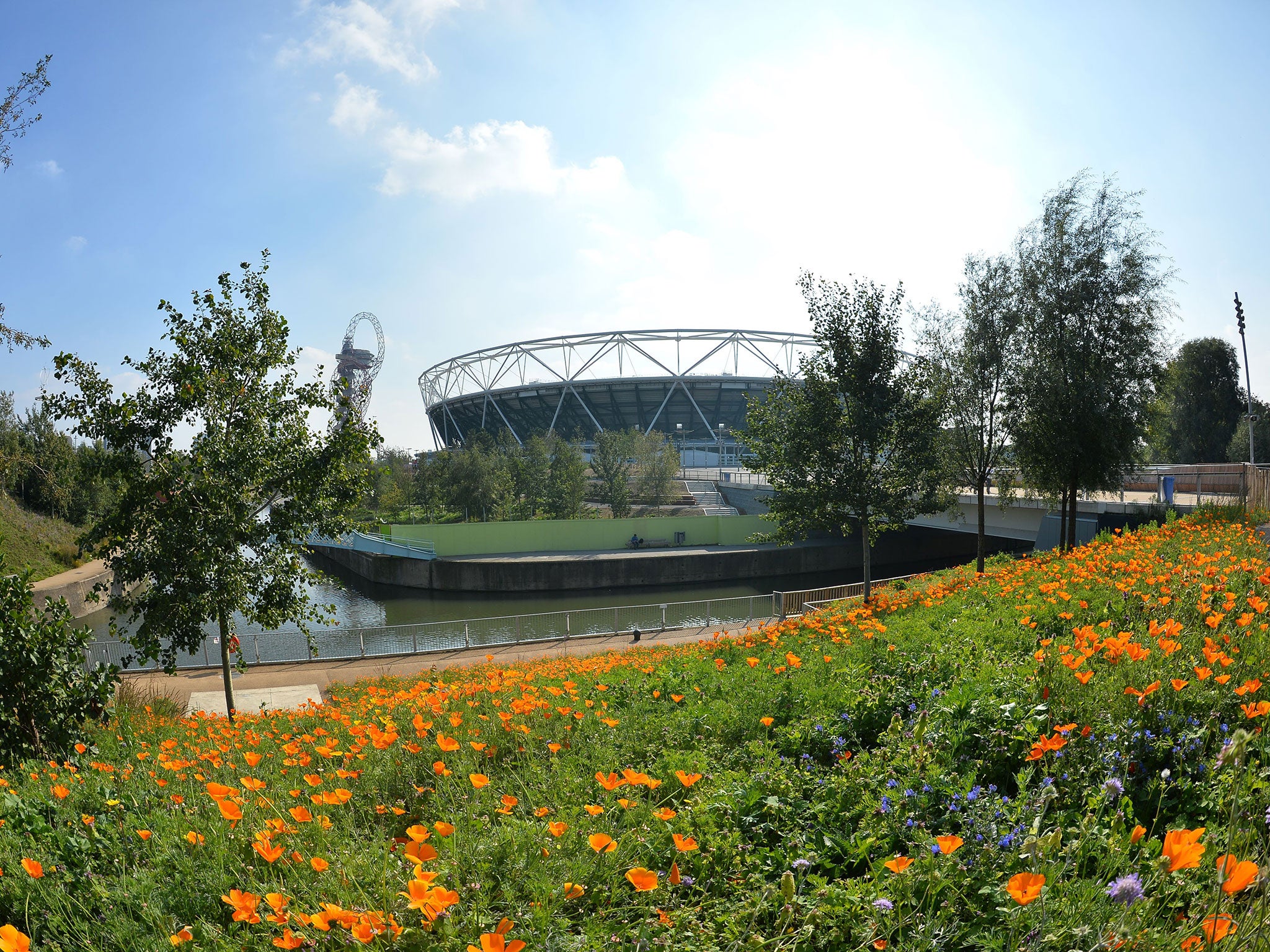 A view of the Olympic Stadium