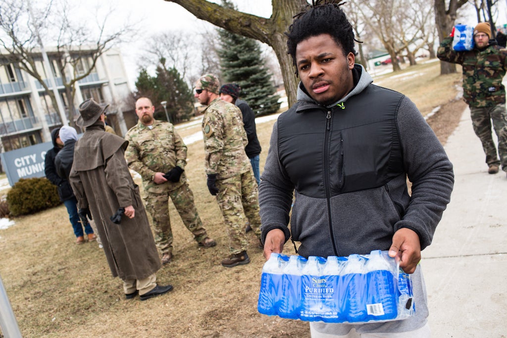 The federal government has been funding supplies of bottled water to the city since January