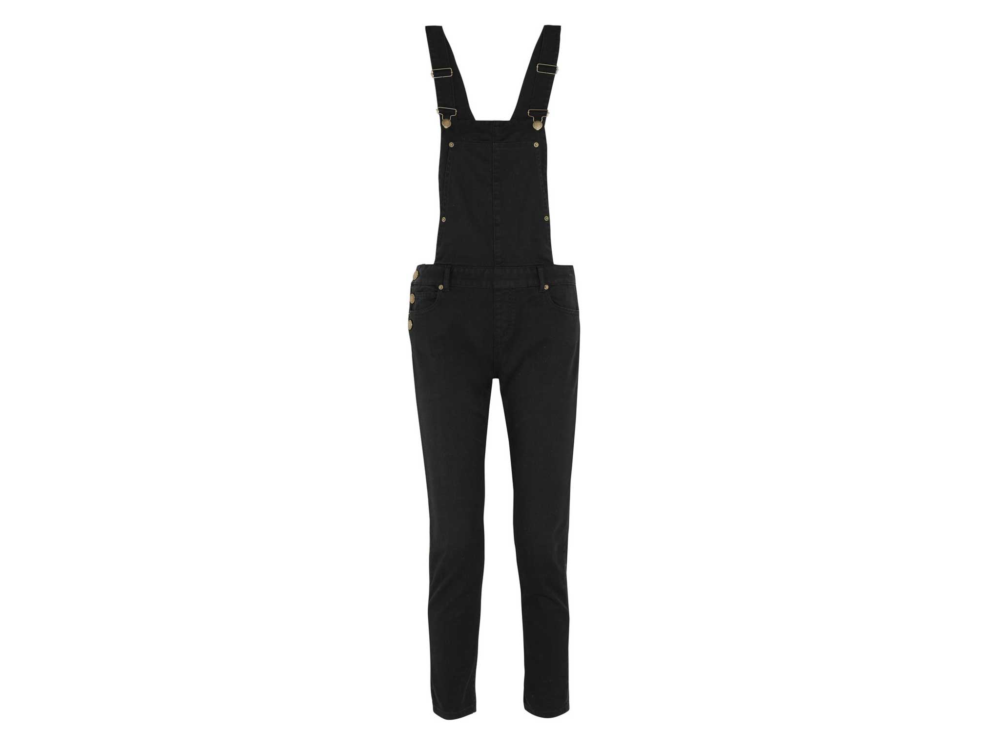 black jean dungarees